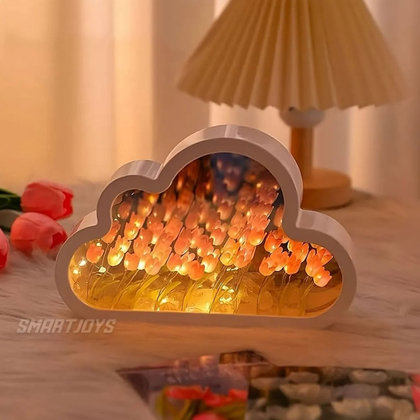 Lampara Espejo Nube De Tulipanes