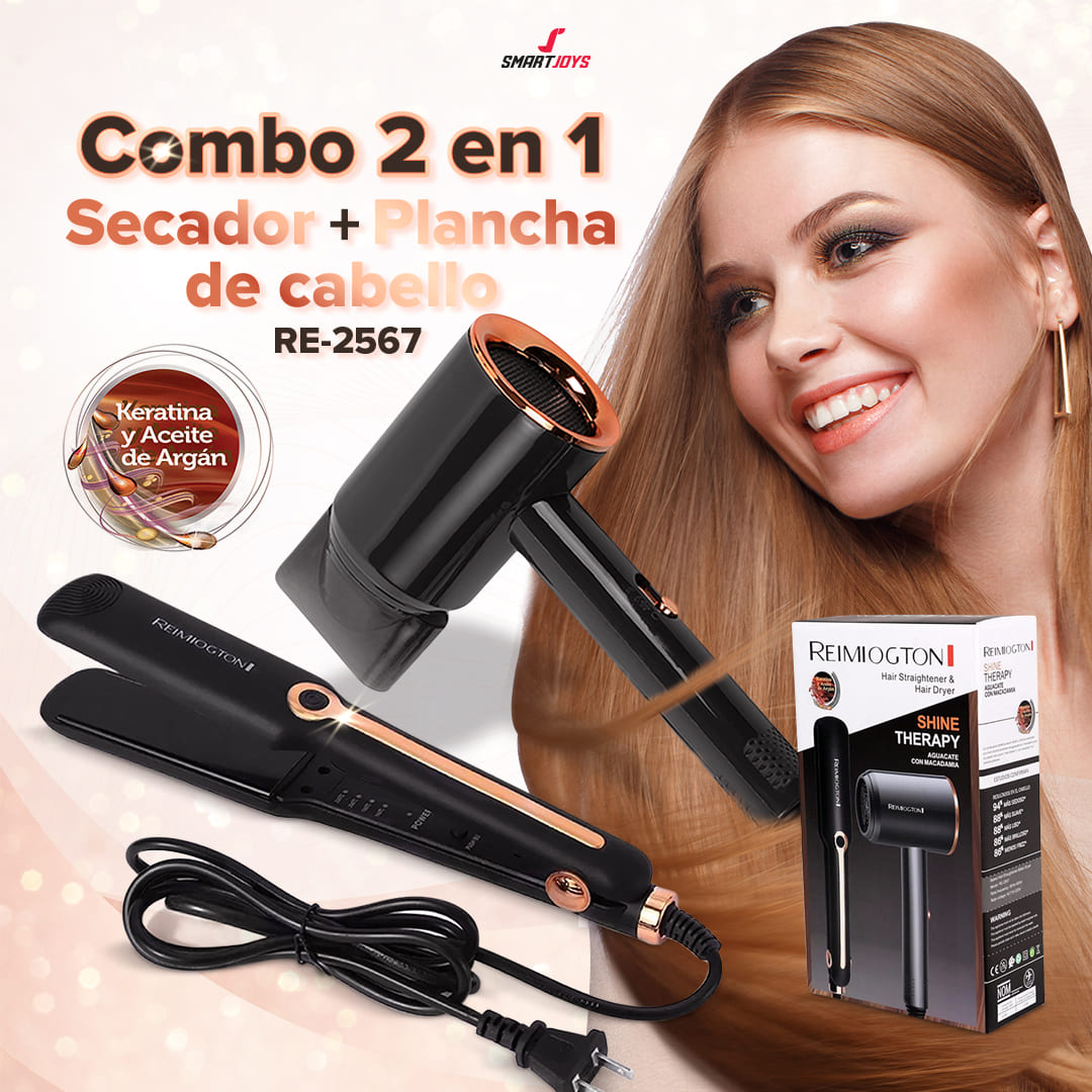 Combo Secador Plancha de Cabello RE-2567 - Main Image