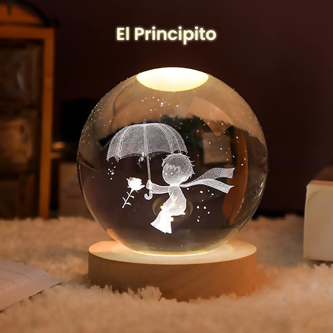 Lámpara Esfera De cristal Crystal Ball 3D