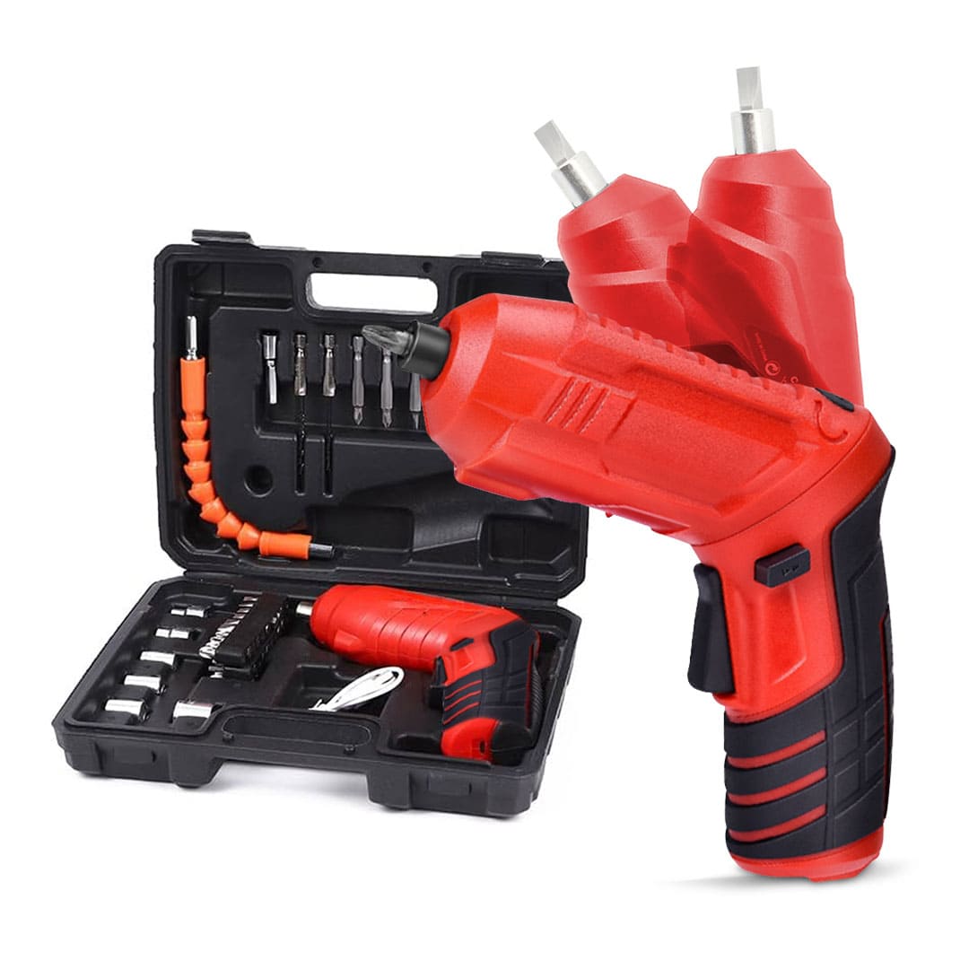 Destornillador Giratorio de 47 Piezas Recargable Eléctrico