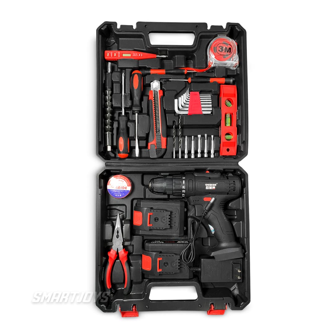 Kit De Herramientas Taladro Eléctrico Recargable