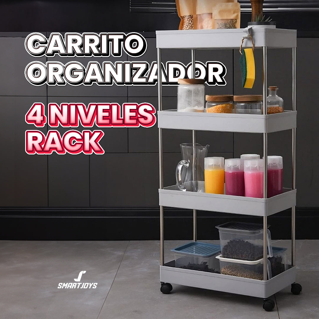 Carrito Organizador De 4 Niveles Rack