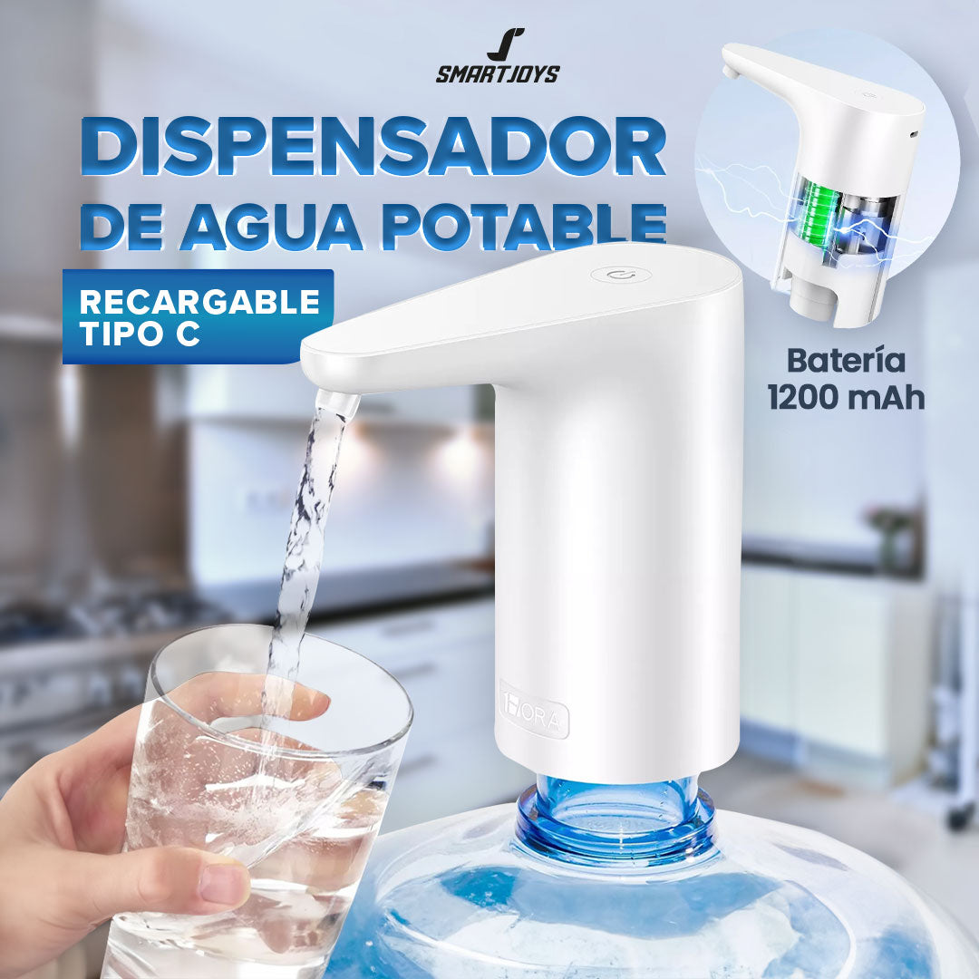 Dispensador De Agua Potable Eléctrico Recarga Tipo C