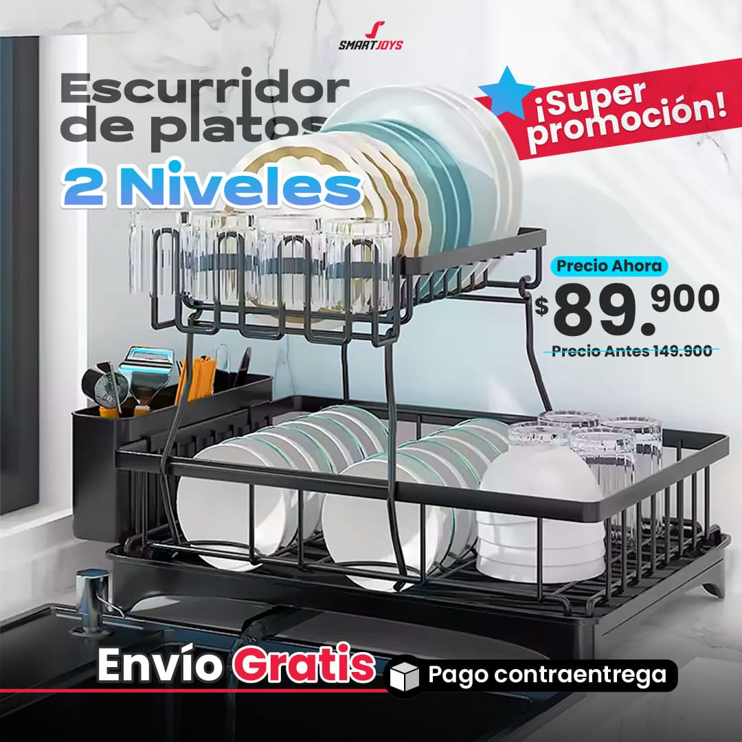 Escurridor De Platos 2 Niveles