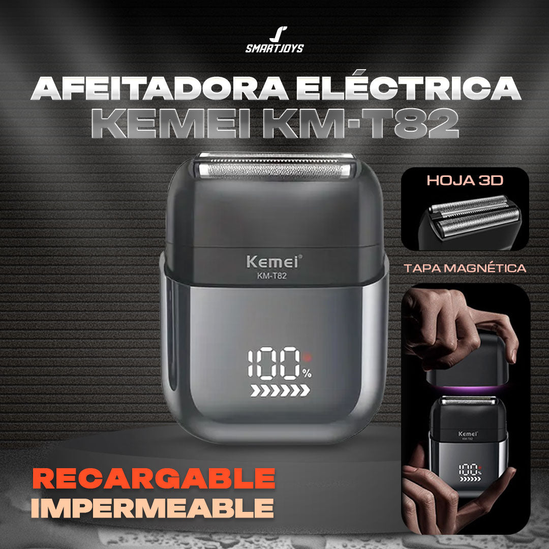 Afeitadora Eléctrica Kemei KM-T82 Recargable Impermeable