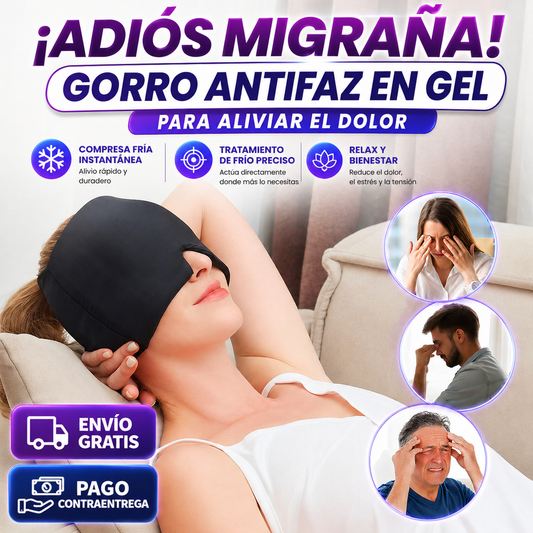Gorro Antifaz En Gel Para Aliviar La Migraña