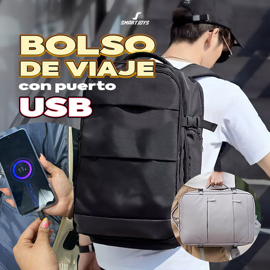Bolso mochila de Viaje con Puerto USB