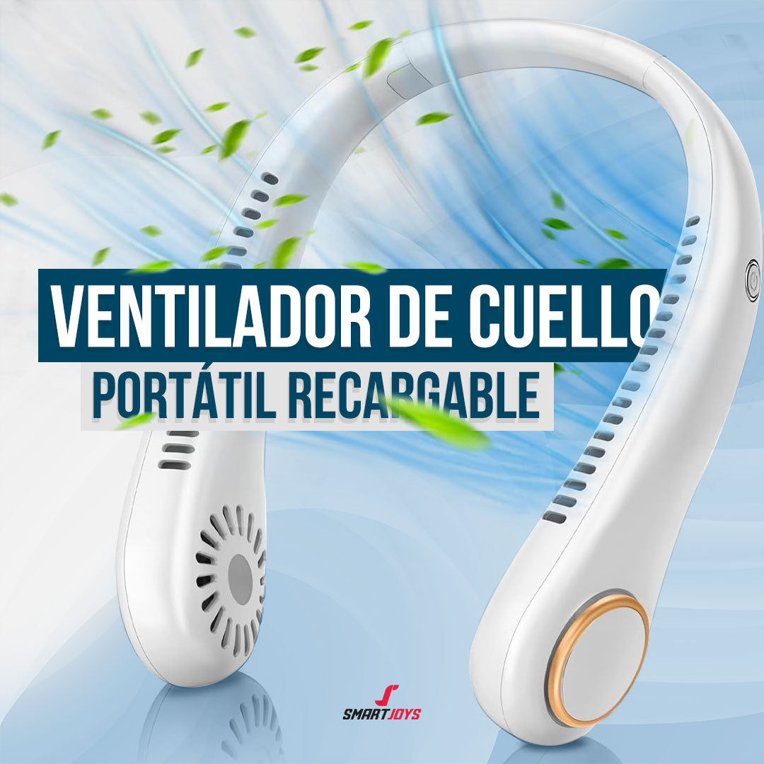 Ventilador de Cuello Portátil Recargable